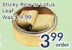 Oceans Fresh Food Market Sticky Rice In Lotus Leaf offer