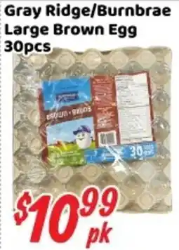 Nations Fresh Foods Gray Ridge/Burnbrae Large Brown Egg offer