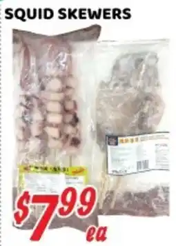 Nations Fresh Foods Squid Skewers offer