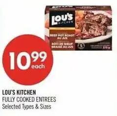 Shoppers Drug Mart Lou's kitchen fully cooked entrees offer
