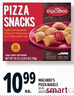 Metro Macabee's pizza bagels offer
