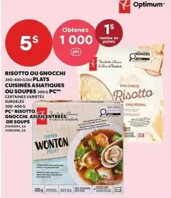 Optimum risotto or gnocchi