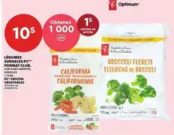 Provigo Optimum frozen vegetables offer
