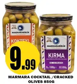 Alnejmah Marmara cocktail / cracked olives offer
