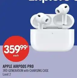 Shoppers Drug Mart Apple AirPods Pro 3rd Generation with Charging Case offer