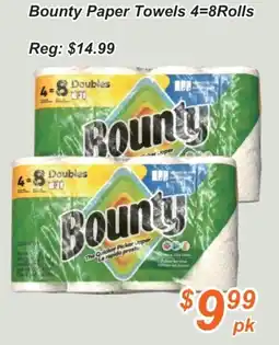 Golden Fresh Market Bounty paper towels offer