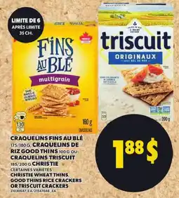 Provigo Christie wheat thins good thins rice crackers triscuit offer