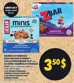 Provigo Clif zbars or clif minis offer