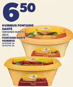 Provigo Hummus Fontaine Santé offer