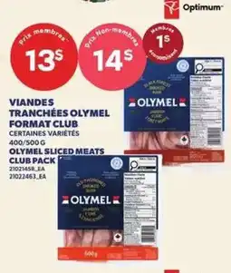 Provigo Olymel sliced meats club pack offer