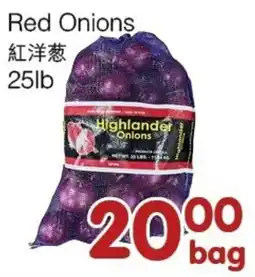Bravo Fresh Foods Highlander red onions offer