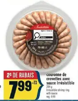 Marché Adonis Irresistible shrimp ring with sauce offer