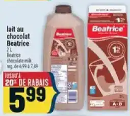 Marché Adonis Beatrice lait au chocolat offer