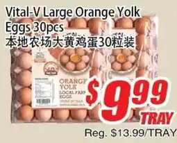 WinCo Food Mart Vital-V Large Orange Yolk Eggs offer