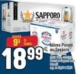 Marché Adonis Sapporo bières Peroni ou Sapporo offer