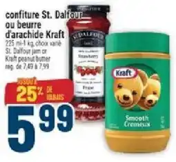 Marché Adonis Kraft confiture ou beurre d'arachide offer