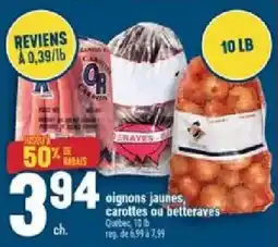 Marché Adonis oignons jaunes, carottes ou betteraves offer