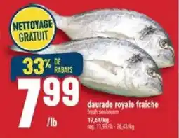 Marché Adonis daurade royale fraiche offer