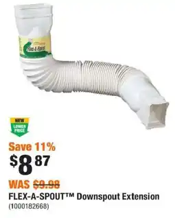 Home Depot Flex-a-spout™ downspout extension offer