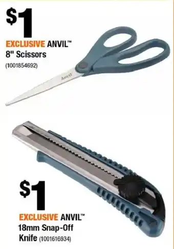 Home Depot Anvil 8" Scissors offer