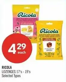 Shoppers Drug Mart Ricola lozenges offer