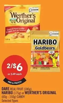 Shoppers Drug Mart Dare real fruit candy offer