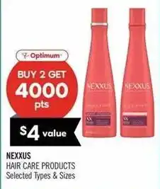 Shoppers Drug Mart Optimum NEXXUS HAIR CARE PRODUCTS offer