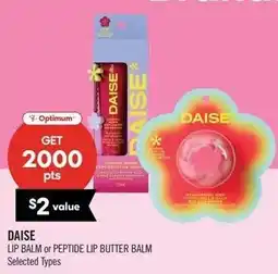 Shoppers Drug Mart Daise lip balm or peptide lip butter balm offer