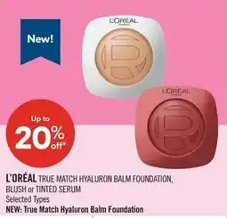 Shoppers Drug Mart L'Oréal true match hyaluron balm foundation offer