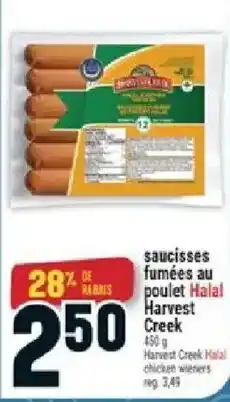 Marché Adonis Harvest Creek saucisses fumées au poulet Halal offer