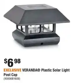 Home Depot Veranda plastic solar light post cap offer