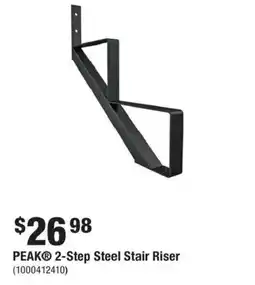 Home Depot Peak 2-step steel stair riser offer