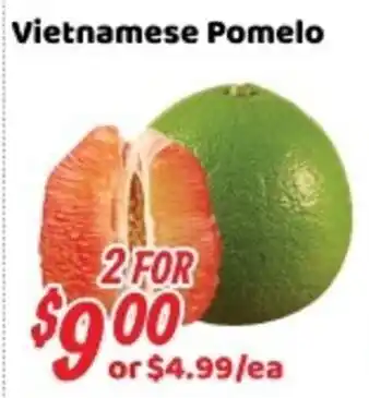 Nations Fresh Foods Vietnamese Pomelo offer