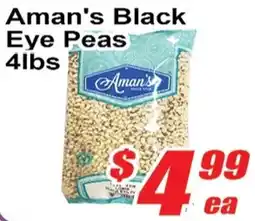 Jian Hing Supermarket Aman's Black Eye Peas offer