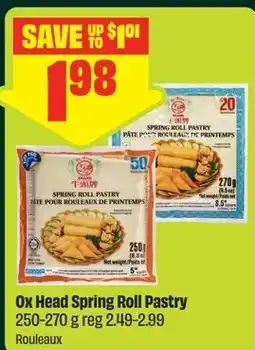 FreshCo Ox Head Spring Roll Pastry offer