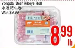 Fresh Value Yongda beef ribeye roll offer