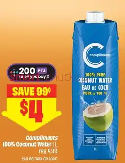 FreshCo Compliments 100% Coconut Water offer
