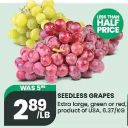Olive Branch Seedless grapes offer
