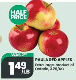 Olive Branch Paula red apples offer