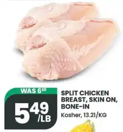 Olive Branch Split chicken breast, skin on, bone-in offer
