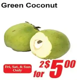 Jian Hing Supermarket Green Coconut offer