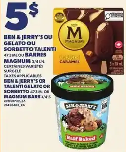 Provigo Ben & Jerry's or Magnum offer