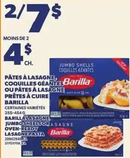 Provigo Barilla lasagne pasta offer