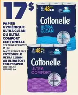 Provigo Cottonelle ultra clean or ultra comfort toilet paper offer
