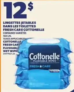 Provigo Cottonelle flushable wipes fresh care offer