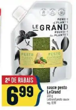 Marché Adonis LeGrand sauce pesto offer