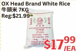 Farm Fresh Supermarket Ox Head Brand White Rice offer