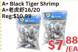 Farm Fresh Supermarket A+ Black Tiger Shrimp offer