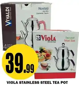 Alnejmah Viola stainless steel tea pot offer
