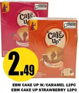 Alnejmah Ebm cake up w/caramel 12pc ebm cake up strawberry 12pc offer